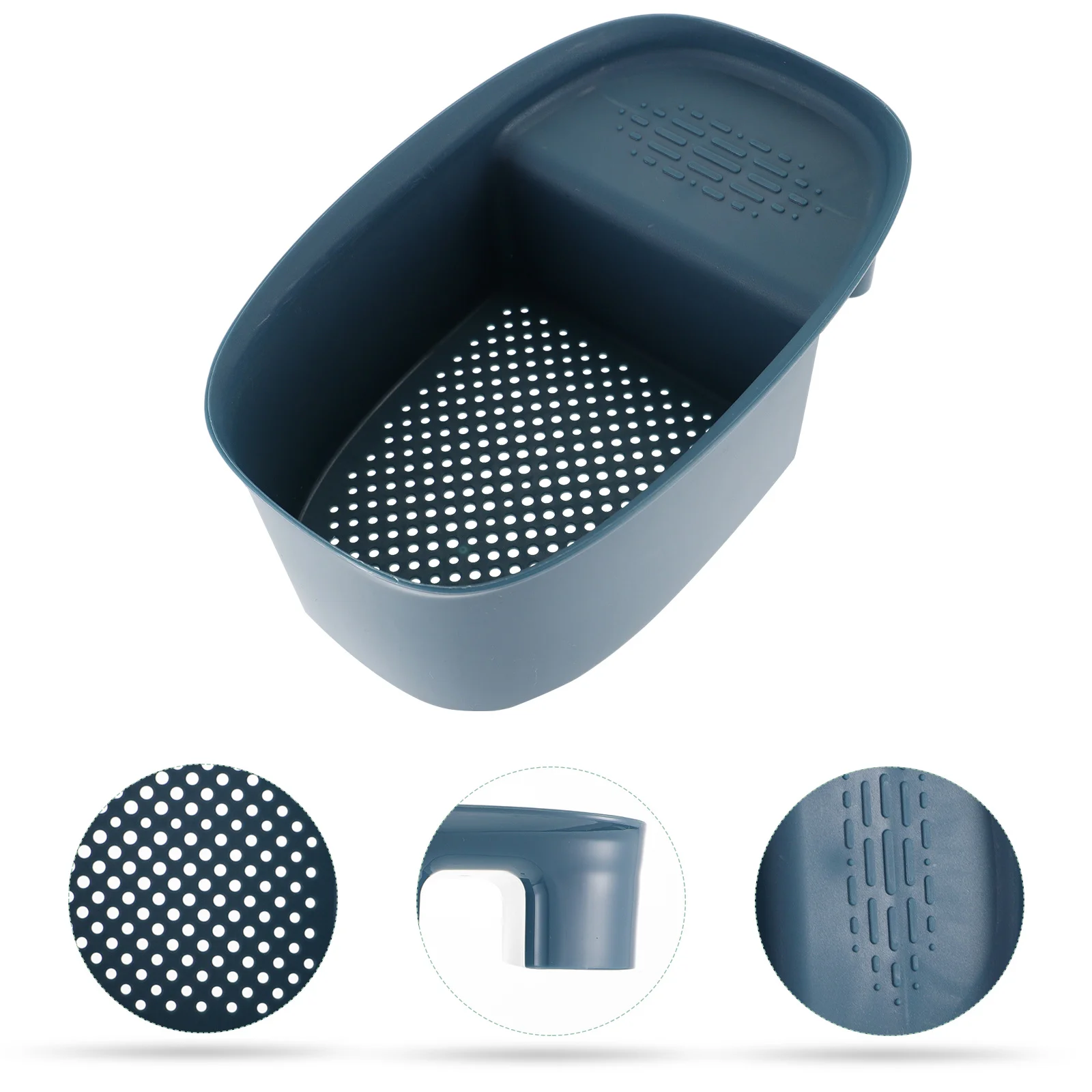 

Drain Basket For Sink Small Sponge Holder Rack Strong Load-Bearing Kitchen Sink Storage Organizer Ventilating Draining