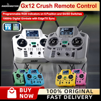 RadioMaster GX12 Crush Transmitter Dual 1W Gemini Xrossband ELRS/M2 OLED Display 1000Hz Digital Gimbals with EdgeTX Sync