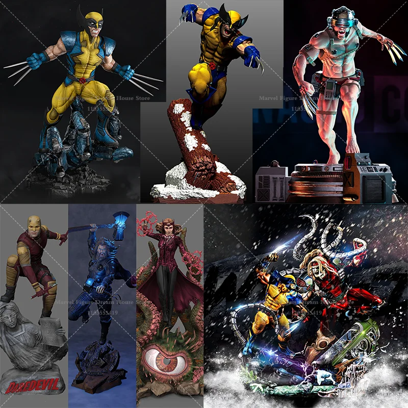 

1/24 1/18 Scale DIY Self-assembled GK 3D Resin Un-panited Doll White Model ‌Genetically Engineered Mutant Bone Claws Logan