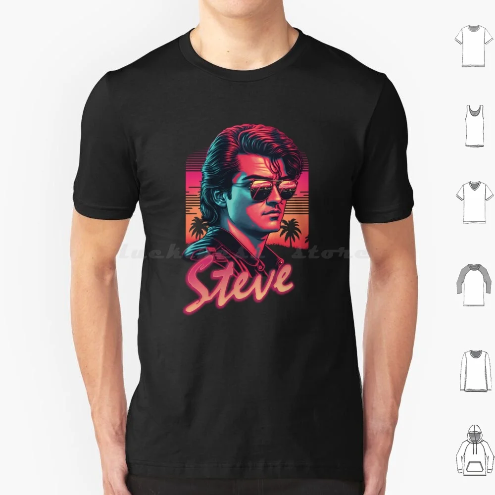 Steve T Shirt Cotton Men Women DIY Print Steve Steve Steve Stranger 4 Steve Fanart Mama Steve Claire Fromke Zerobriant King