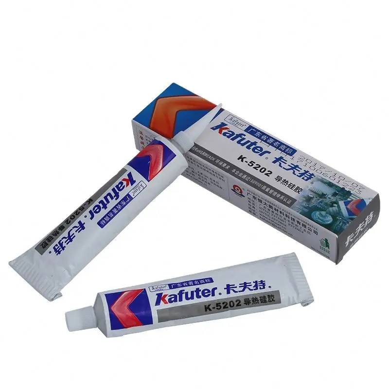 Kafuter K-5202 Thermal Conductive Glue Heat Resistant Insulating Adhesive for LED PCB CPU Electronic Components Bonding