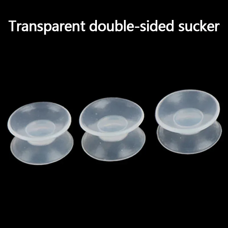 

Transparent Rubber Suction Cup on Both Sides Double Sided Suction Cup - Sucker Pads for Glass, Plastic 5pcs