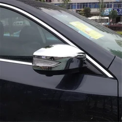 WELKINRY For Nissan Sentra B17 7th Gen Pulsar 2013–2019 Sylphy 3rd Gen Car Door Side Wing Fender Rearview Back Mirror Cap Trim