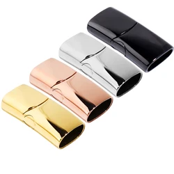 1pcs 8X4/10X5/12X6mm Stainless Steel Magnetic Clasp Leather Cord Clasp for DIY Bracelet Accessories Jewellery Making Supplies