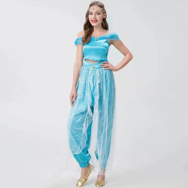 CosplayAdult Princess Up Of Aladdin The Magic Lamp Cosplay Costume Carnival Party Fancy Dress Halloween Parts;3'c,5.y;8'v, view 4