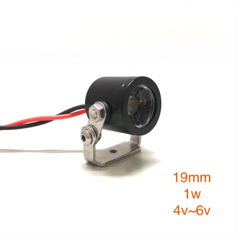 1PCS LED Light 1W/3W Spotlight with Bracket for 1/10 RC Crawler Car Traxxas TRX4 Defender AXIAL SCX10 III 90046 RC4WD