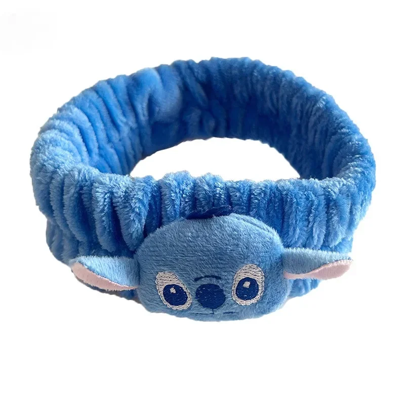 ديزني غرزة رباط شعر غسل الوجه شريط للرسغ Kawaii الكرتون لينة أفخم يشكلون عقال أغطية الرأس المرنة النساء فتاة 3 قطع مجموعة