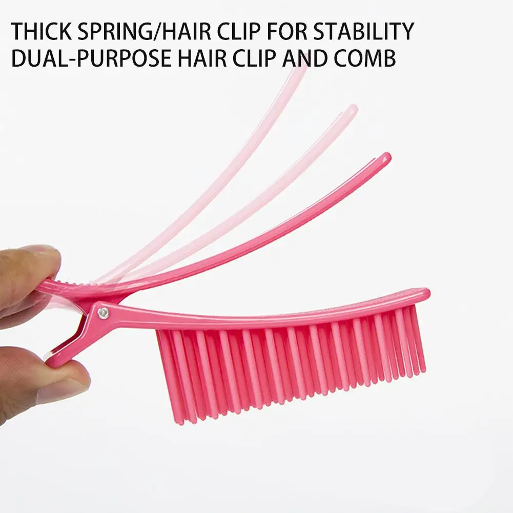 Hairdressing Multifunctional Assistant Perm And Dyeing Tools Hairpin Partition Clip Styling Clip Bangs Comb Anti-static Material