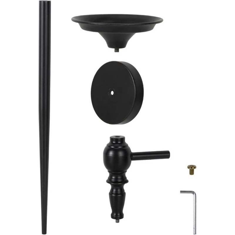 Vintage Black Wall Sconce with Unique Scepter Set of 2 Metal Hanging Holders for Stylish Room Drop shipping