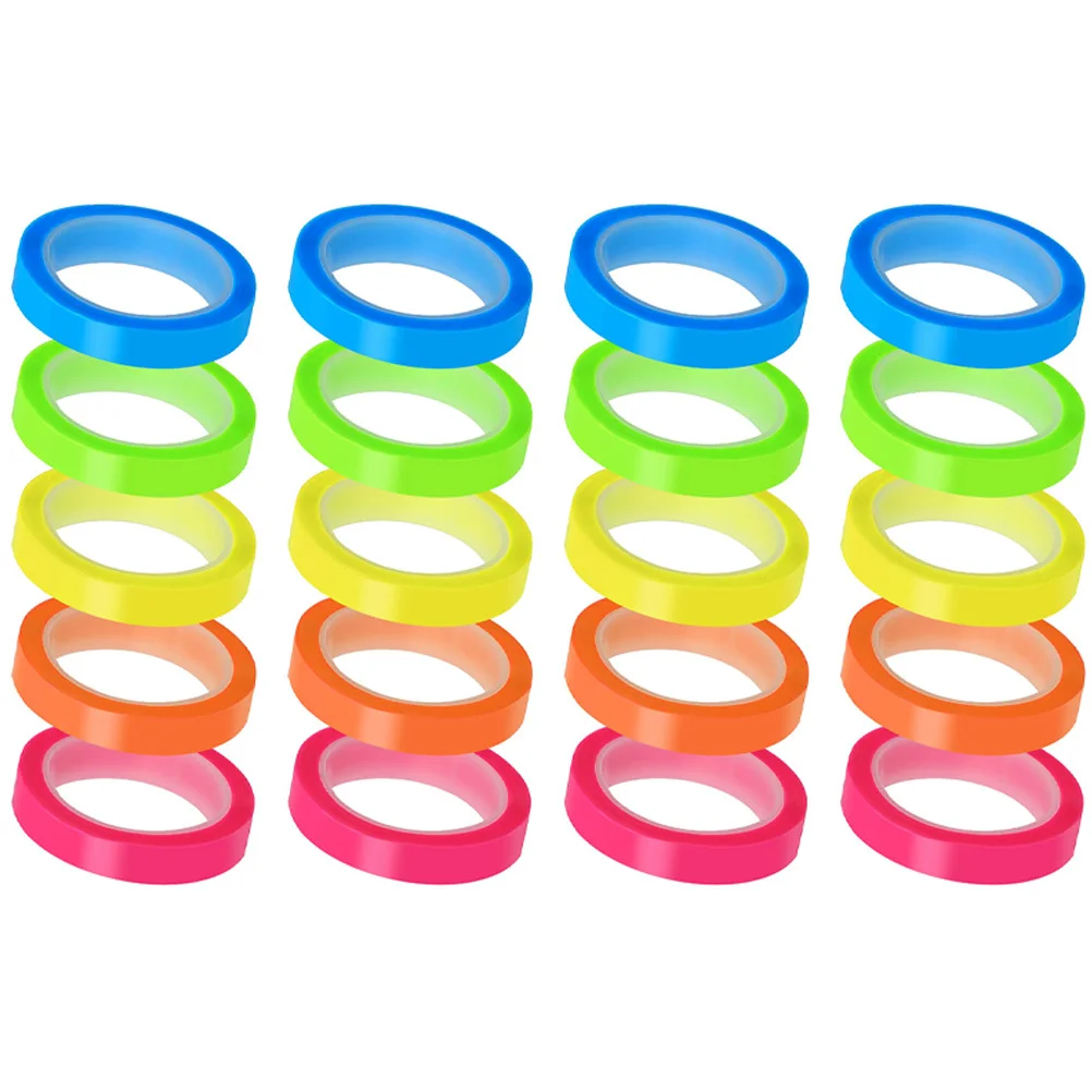 

20 Rolls Transparent Convenient Sticky Tabs Multi-Function Professional Sticky Flags Portable Book Tabs for Study Reading Notes