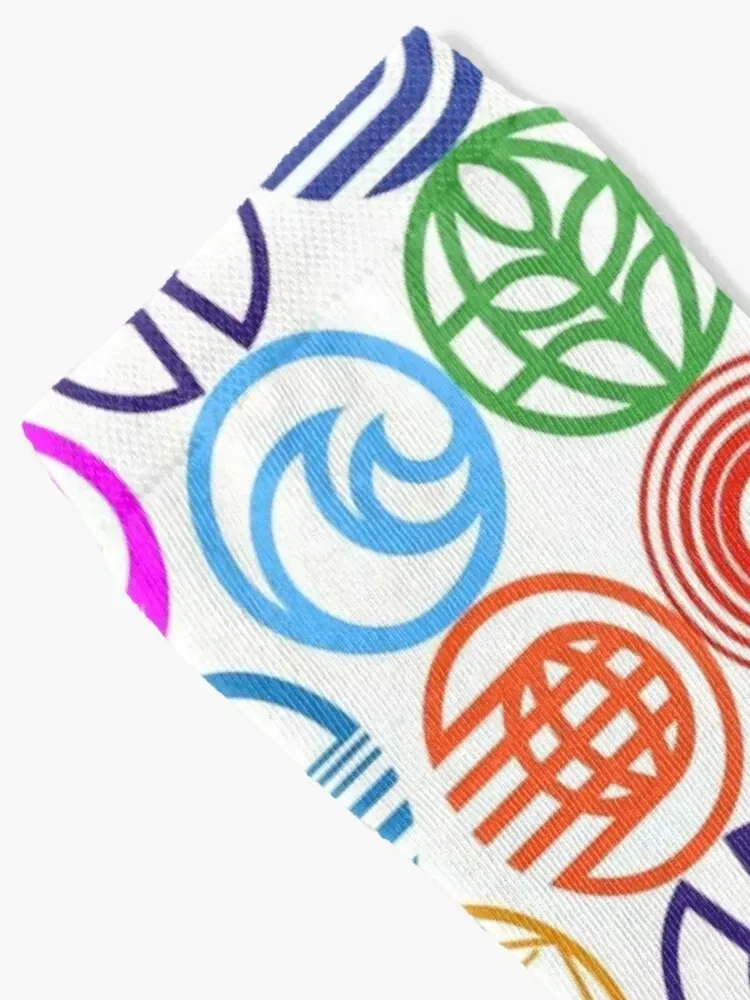 الرجعية Epcot الشعارات الجوارب الكرتون أحذية رجل الثلوج الجوارب للرجل المرأة الدراجات لطيف مشرق الرباط الجوارب الذكور المرأة #2