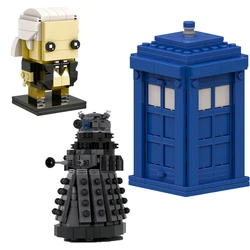 First Doctor Figure Building Block Model Toy Daleked Robot Door Openable Telephone Police Booth Time Machine Brick Toy Kid Gift