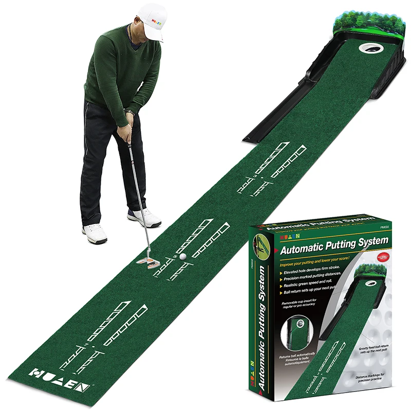 Golf Putting Indoor Golf Hitting Mat Green Mat Golf Practice Training Aid Equipment for Home Outdoor Backyard Golf Practice