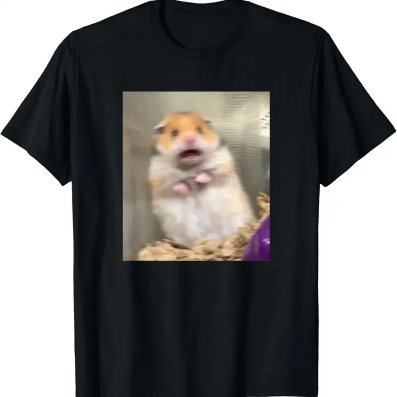 Scared Hamster Meme Funny Pet Owner Dank Trendy T Shirt