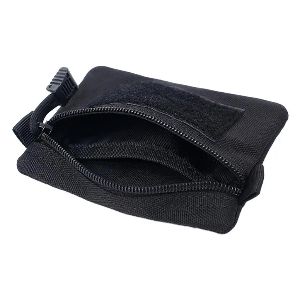 Wallet Nylon Small Pouch Utility Money Holder Outdoor Gadget Bag for Hiking Travel Daily Use