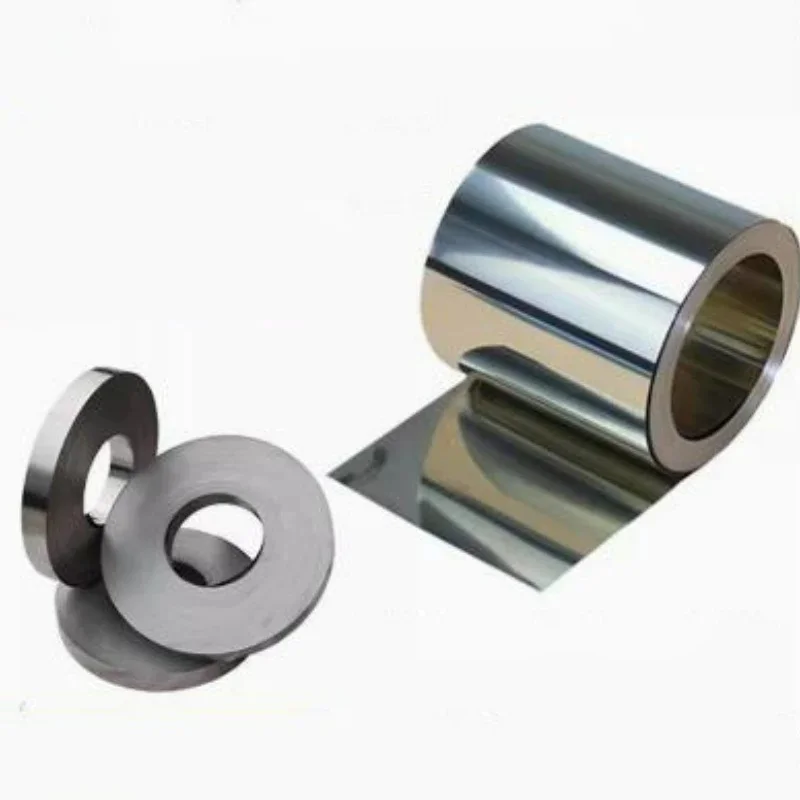 301 Stainless Steel Strip Thickness 0.01-0.9mm High Elasticity Narrow Foil For Spring Electronic Stamping Automotive Length 1M