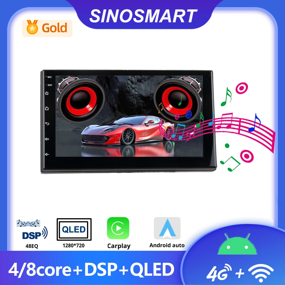 Sinosmart Car GPS Navigation Radio Multimedia Player 7 Inch Universal for Nissan PALADIN 2005-2011