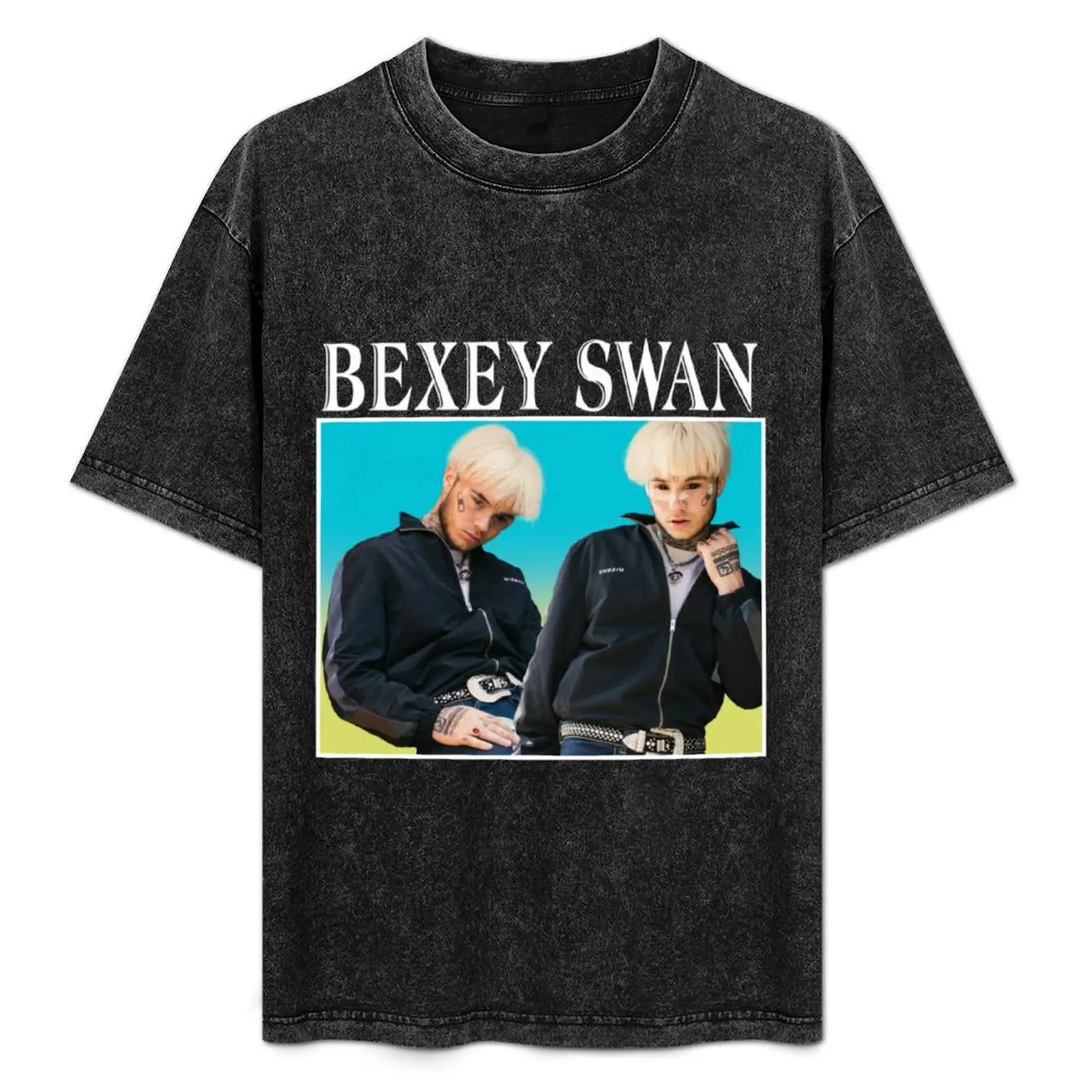 

Bexey Swan Gradient T-Shirt man tshirt man t shirt cotton funny t shirts man t shirt custom print T-Shirt