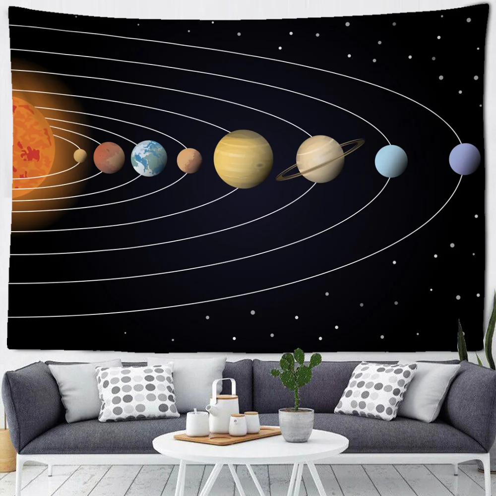 

Spaceman Astronaut Wall Hanging Tapestry Mystical Printed Tapestries Astronomy Enthusiast Bedroom Background Decor Wall Carpet