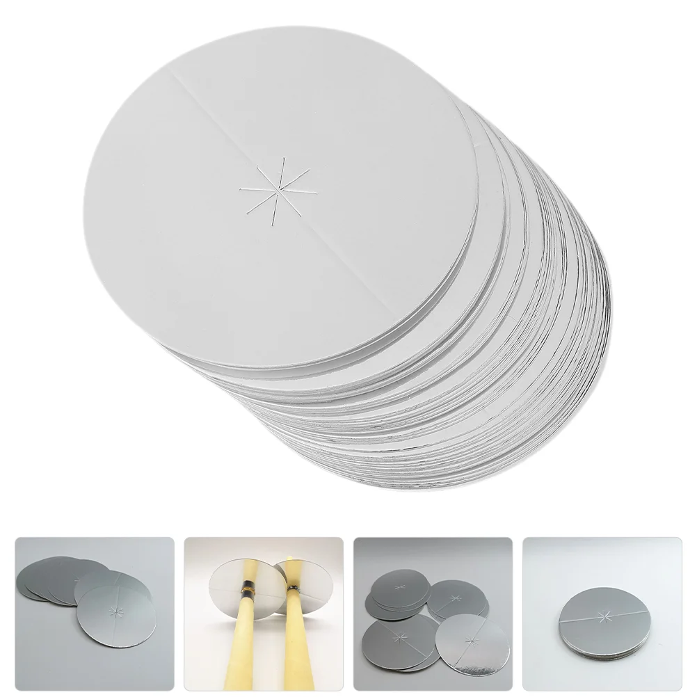 150 Pcs Holder Paper Drop Protection Box Wax Stick The Circle Rechargeable Candles