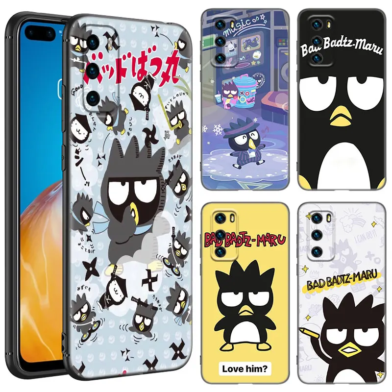 Cartoon BADBADTZ-MARU Black Phone Case For Huawei Nova 7i 8i Y70 P20 P30 P40 Honor 50 SE 90 Lite Y6 Y9 Prime Y5 Y7 Pro 2019