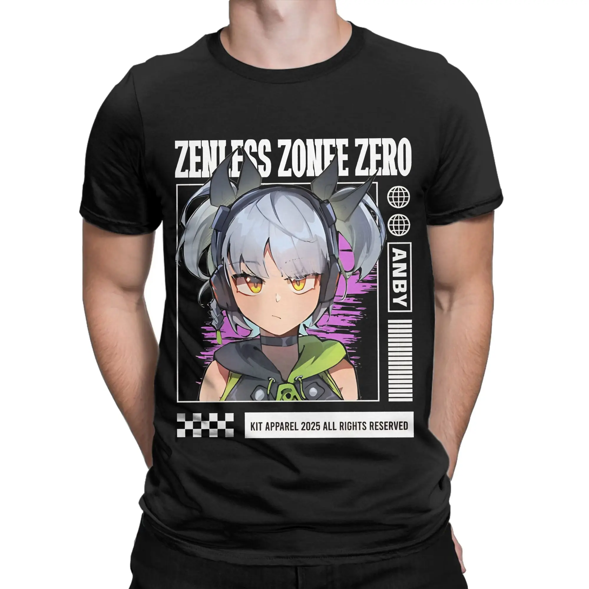 Anby Demara  Zenless Zone Zero Classic Shirt Funny 100% Cotton T-Shirt Zenless Zone Zero Tops Tees For Men