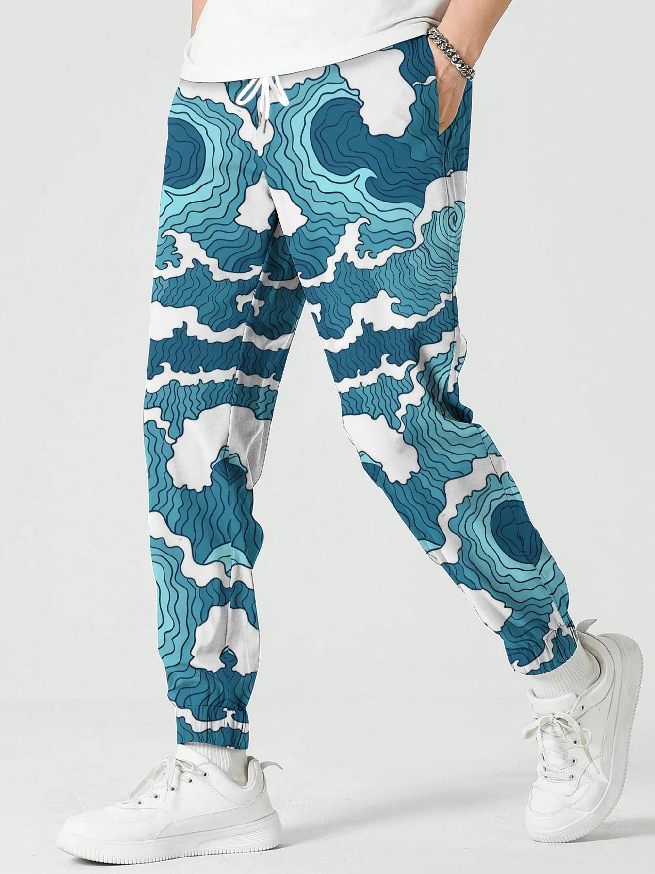 

Men Trousers Surf Wave Pattern Design 3D Printed Sweatpant Fashion Male Female Trousers Streetwear Casual Outdoor Jogging Pants
