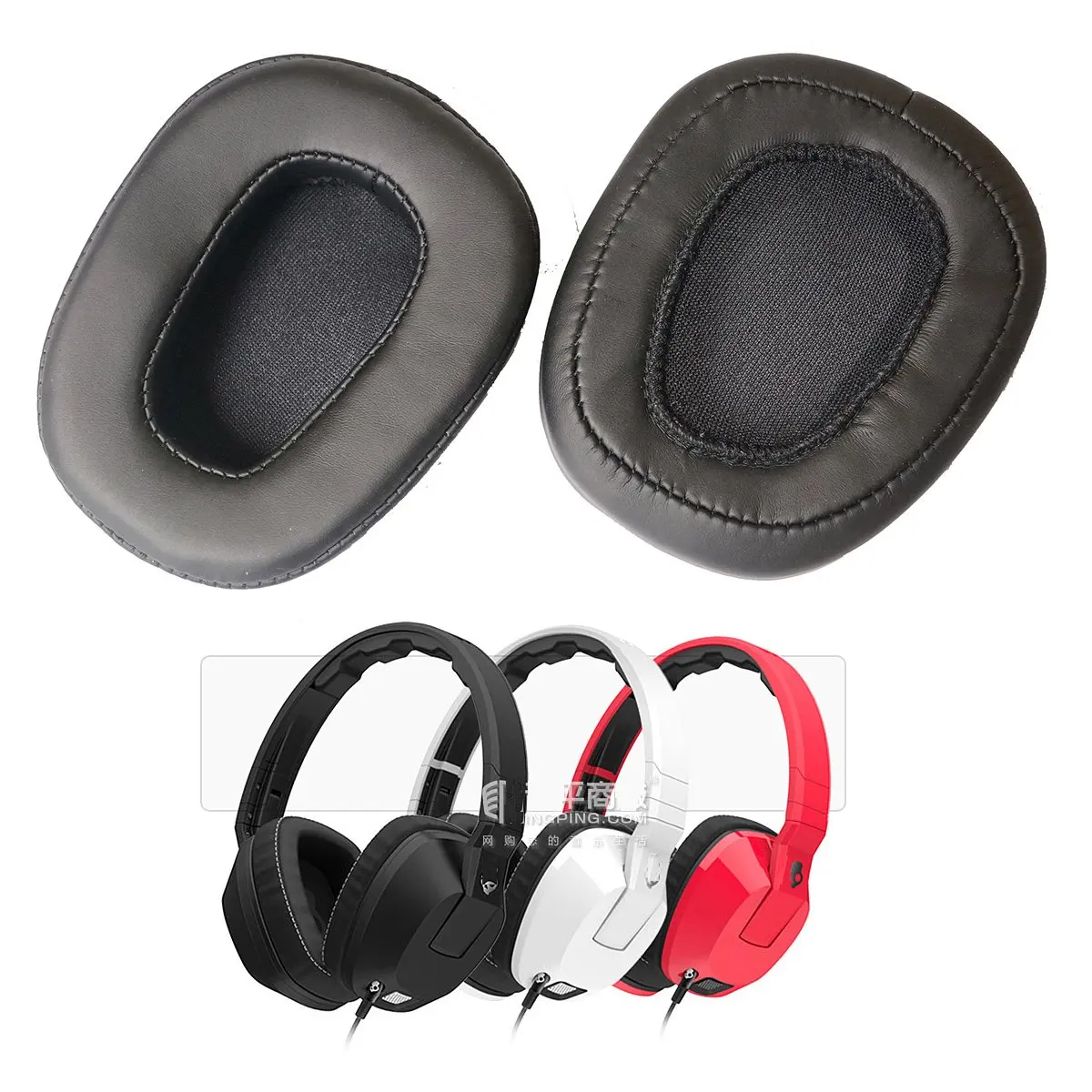 V-MOTA-Substituição Earpads, Almofadas, Peças de Reparação, Preto, Compatível com Crushers Skullcandy, Grand Floral Headphones, 2.0