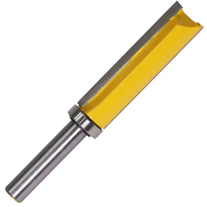 1PC 8mm Schaft Vorlage Trim Scharnier Stemmen Router Bit Gerade ende mühle trimmer reinigung bündig trim Zapfen Cutter für Holzbearbeitung