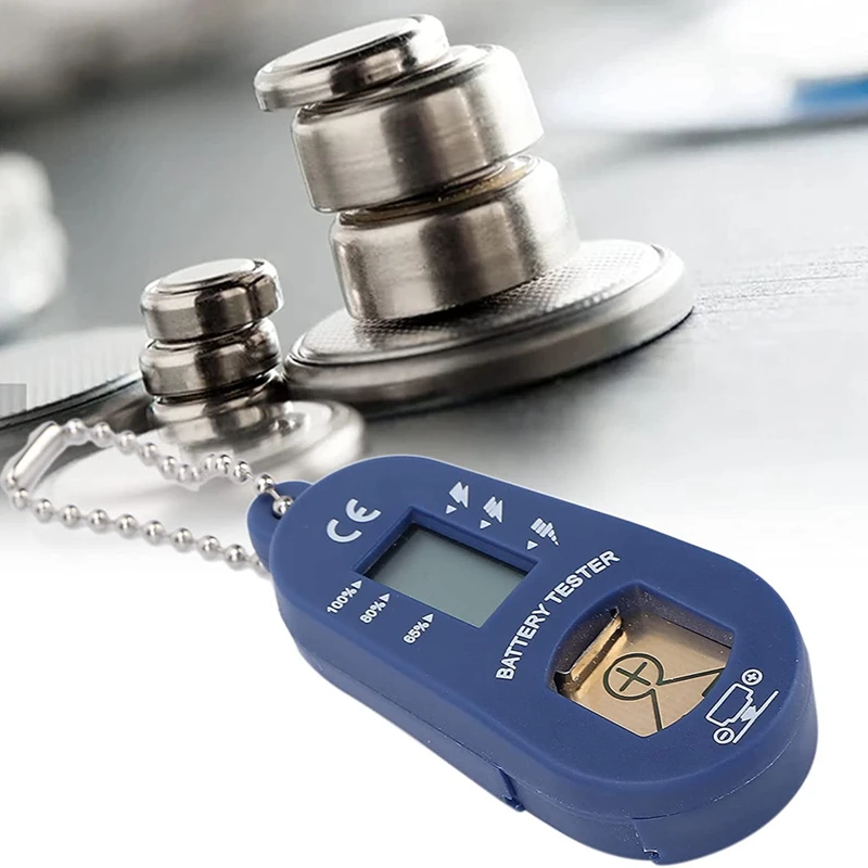 Button Battery Tester, Keychain Pocket Portable And Lightweight Battery Tester To Check Remaining Battery Power CNIM Hot