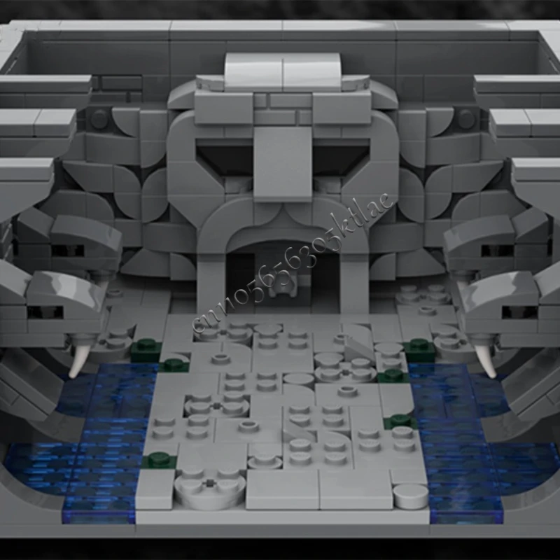 655개 조각 MOC 창의적인 도시 거리 풍경 모듈형 비밀의 방 모델 건축 블록 장난감 선물