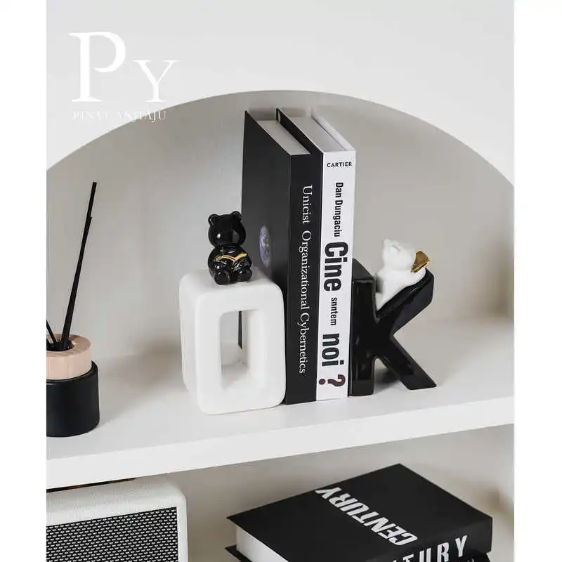 sujetalibros-de-oso-ok-en-blanco-y-negro-soportes-de-libros-de-ceramica-con-letras-creativas-adorno-para-sala-de-estar-decoracion-de-gabinete-de-vino-suministros-de-oficina