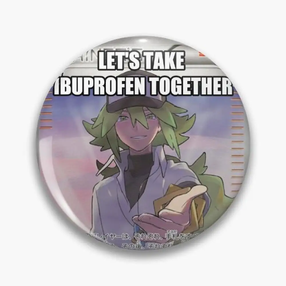 N Harmonia let's take ibuprofen together Pin Buttons Brooches  Jewelry Accessory Customize Brooch Fashion Lapel Badges