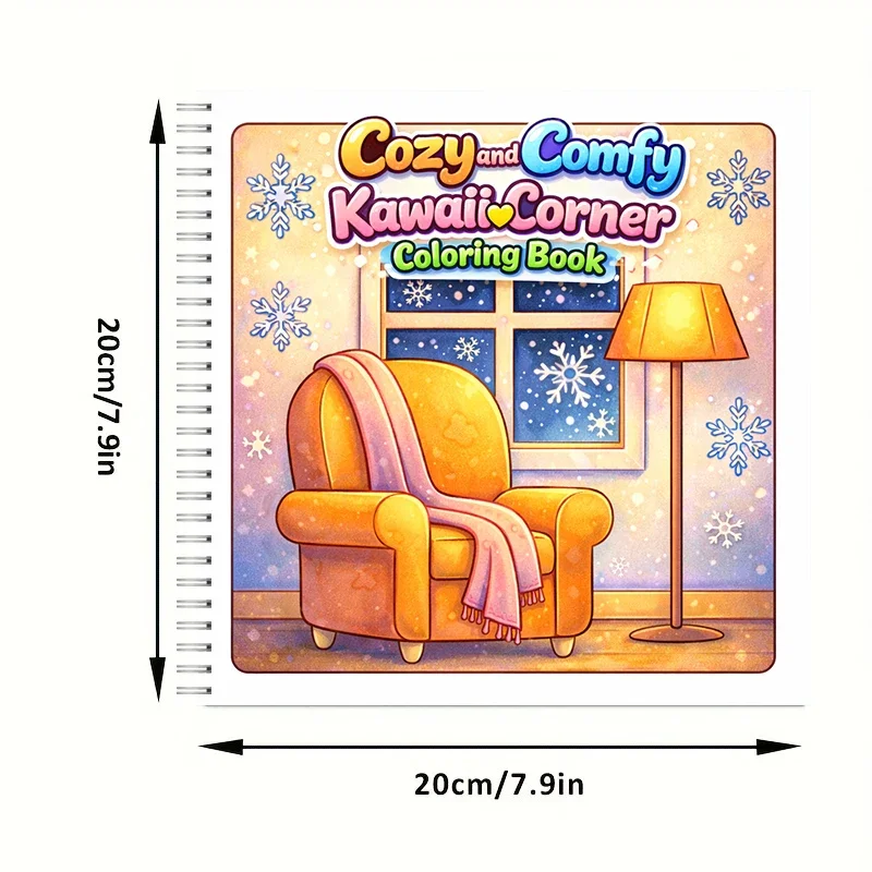 Coloring Book Comfy Corner for Adult Colouring Book, Birthday Day Gift, Back to School Supplies, Adults Cute Drawing Book