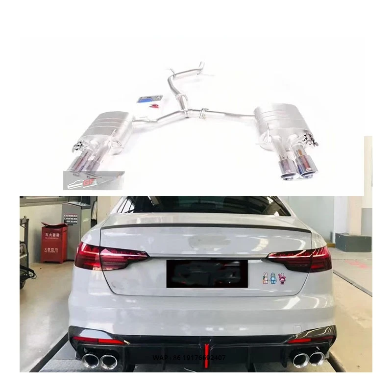 

New High-quality Stainless Steel Straight Exhaust Pipe forAudi A4 A5 B8 B9 Customizable