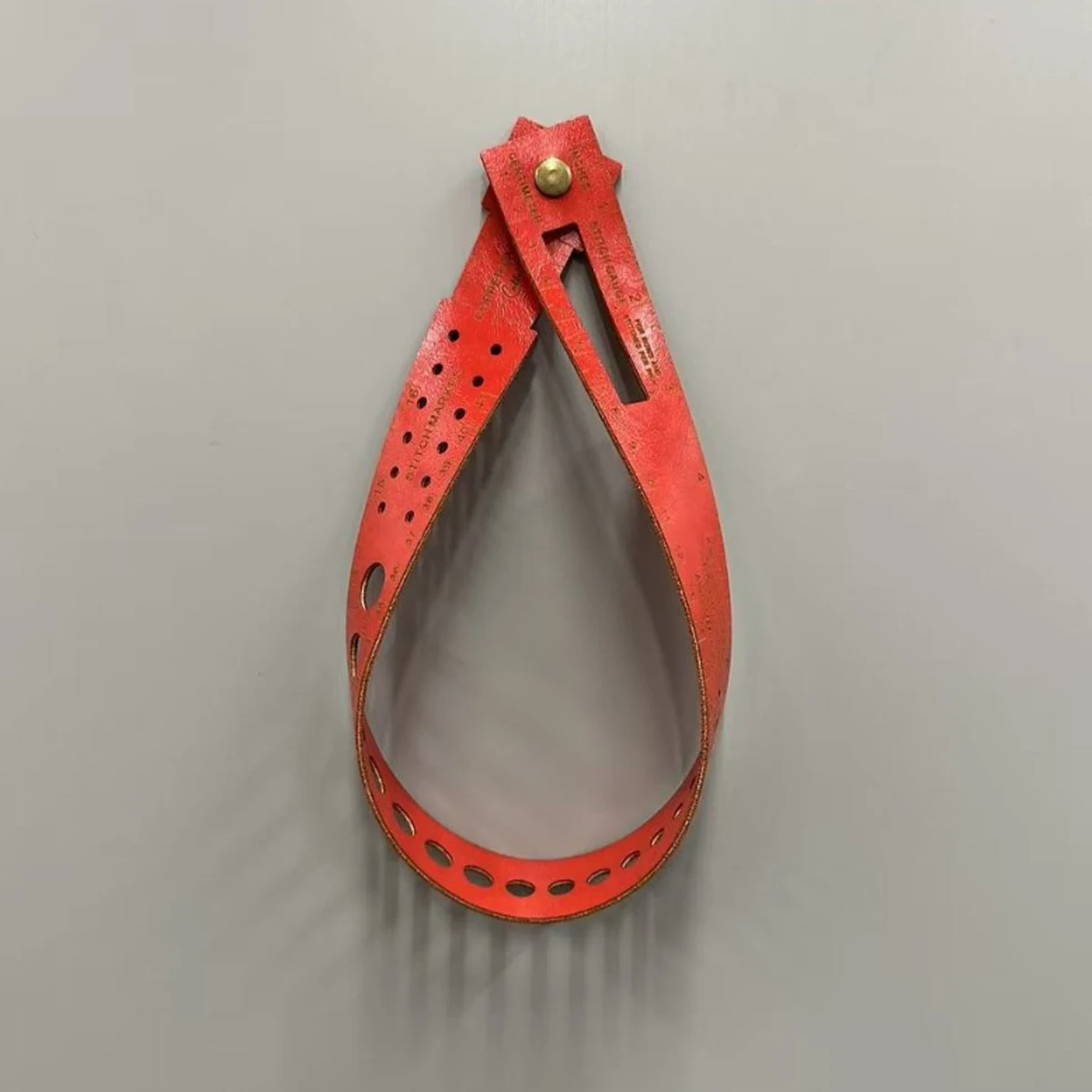 1 قطعة 7 في 1 أداة قياس الجلود المحمولة أداة قياس تصميم متعدد الوظائف DIY بها بنفسك الخياطة الجلود هواية العمال الجلدية #6