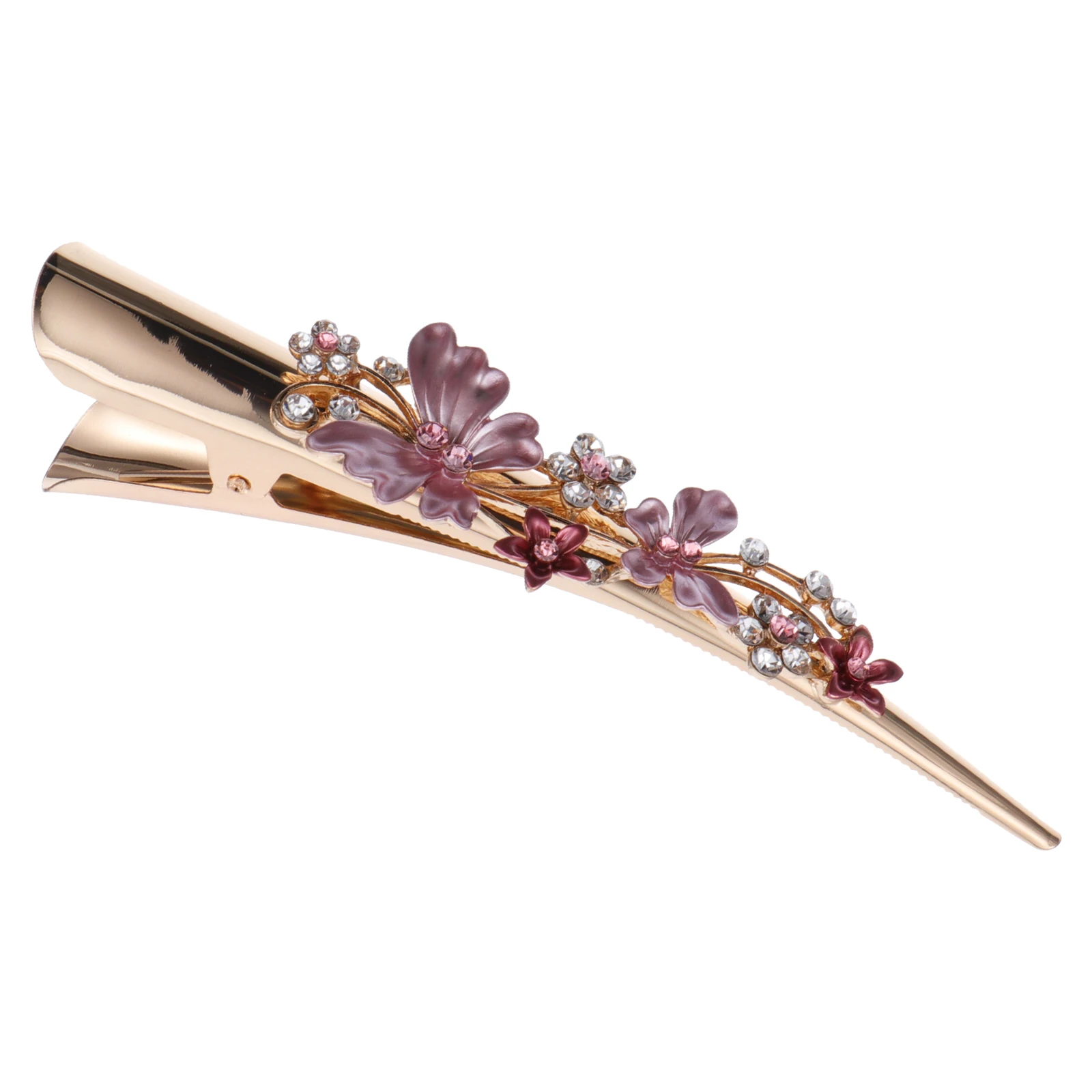 

Large Duckbill Clip Decorative Hair Clips Women Fancy Barrettes for Floral Cute Bobby Pins Banana Accessory