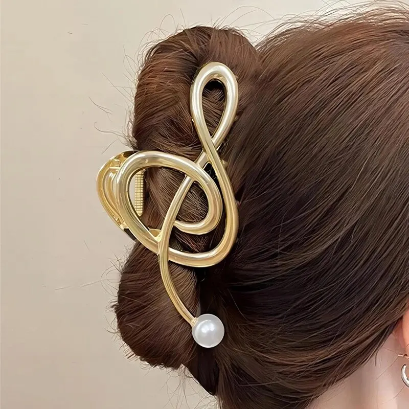 Trendy Cute Alloy Hairclips For Women Gold Color Silver Color Adjustable Metal Hairclip Party Everyday Jewlery