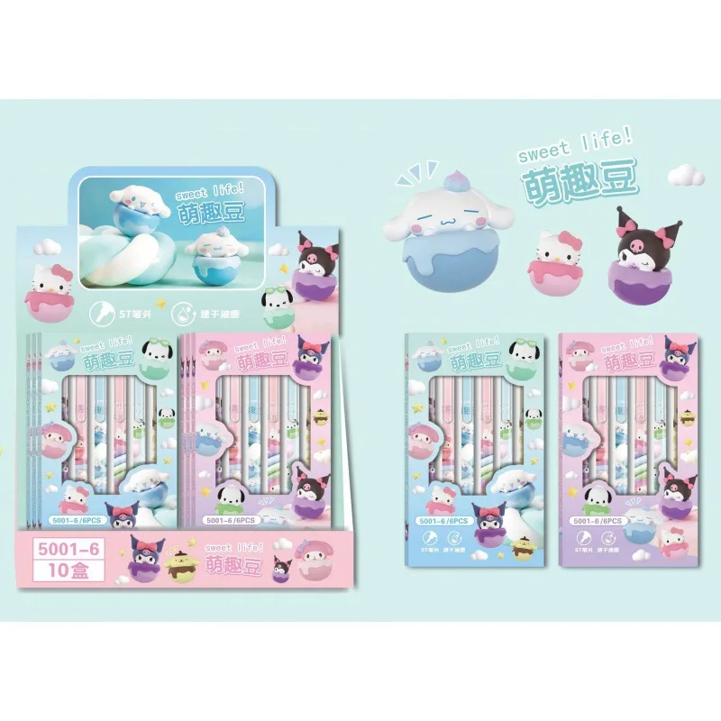 Sanrio Cute Boxed Low Center Of Gravity Limited Set Pen High Appearance Level Manual Pen Student Stationery Neutral Pen Gift