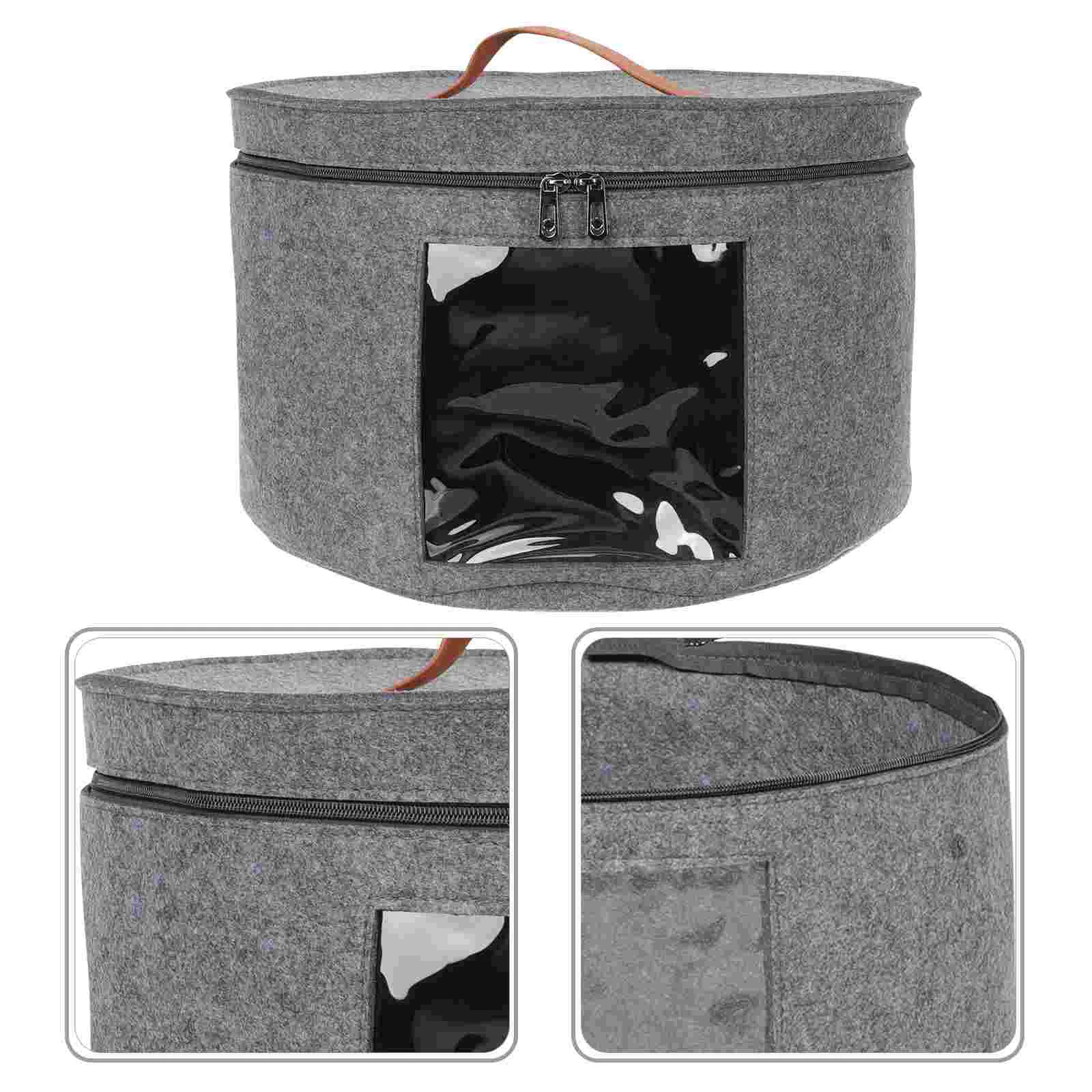 

Hat Storage Box Beach Travel Case Suitcase Container Hats Organizer PVC for Men Large