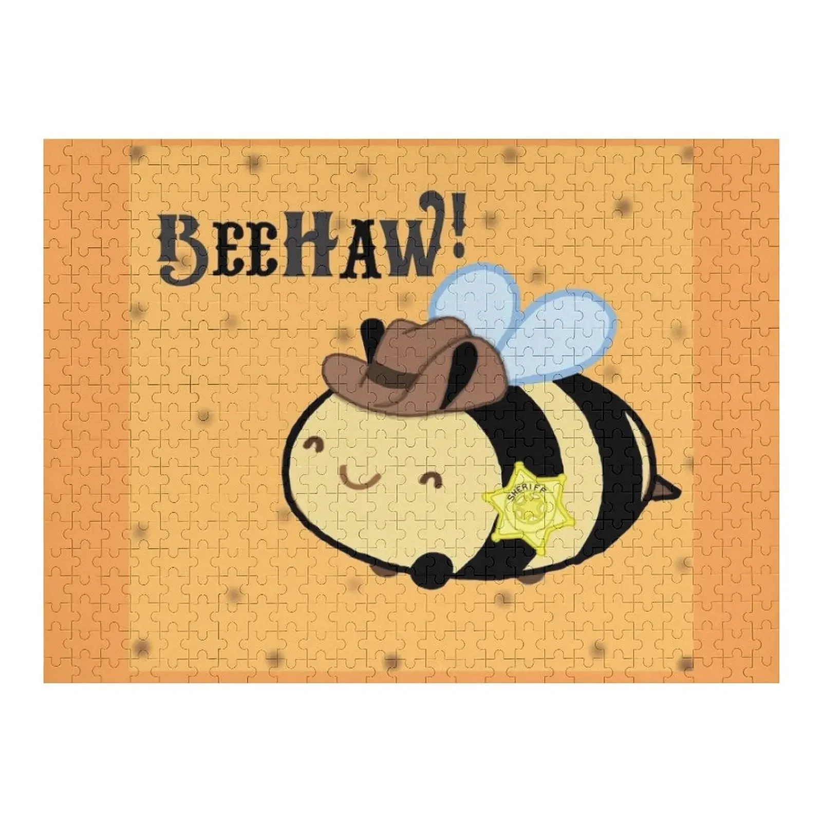 

Пазл Little Bee Sheriff, подарки на заказ, деревянный декор, картины, деревянные пазлы для взрослых, пазл
