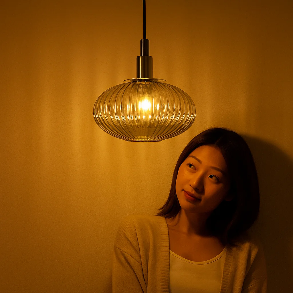 Unique Nordic Artistic Glass Pendant Light for Dining Room, Designer Restaurant and Cafe Bar with Modern Design