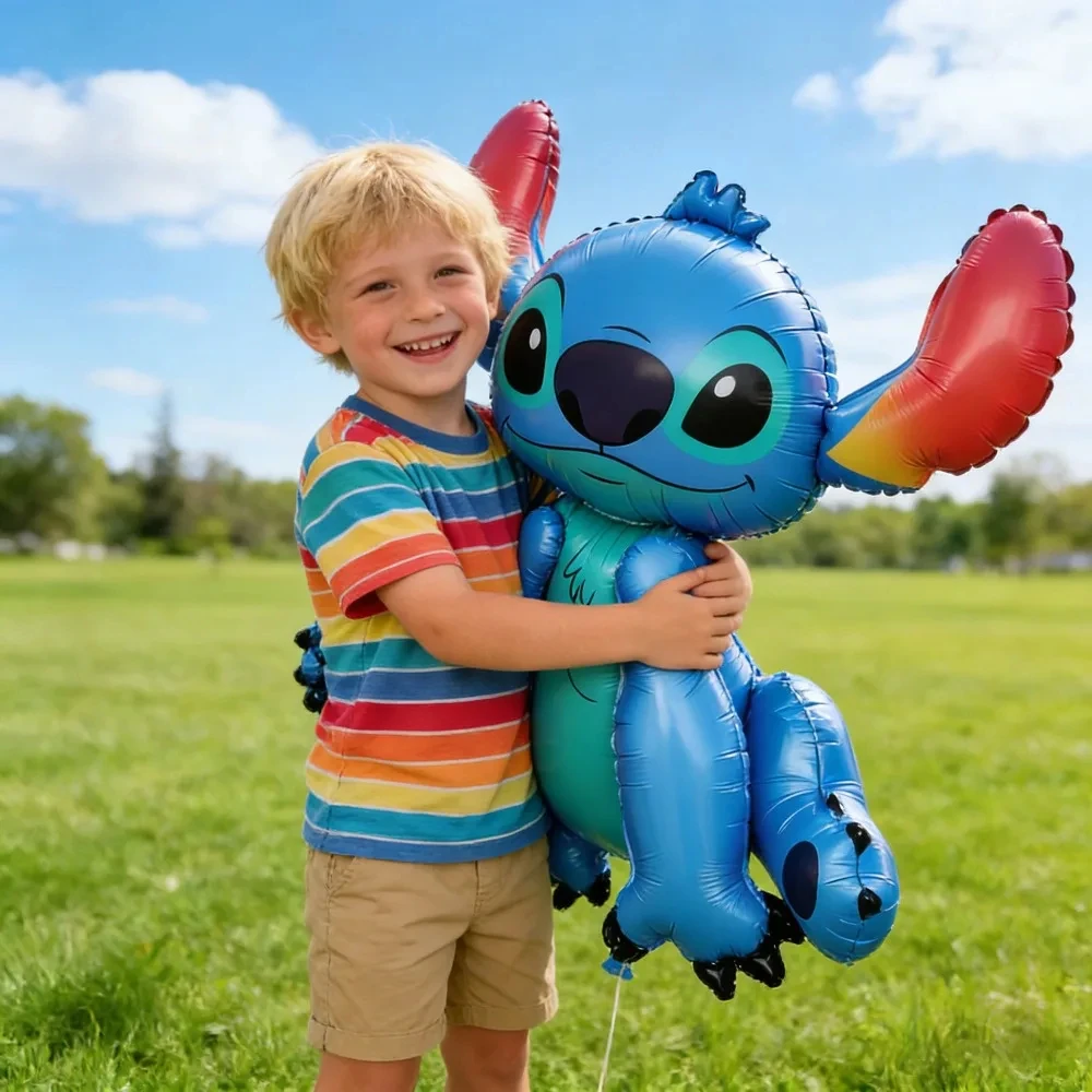Nouvel ensemble de ballons en aluminium sur le thème de Lilo & Stitch, ballons en latex, décoration de fête d'anniversaire pour enfants, ballons numérotés, Globos