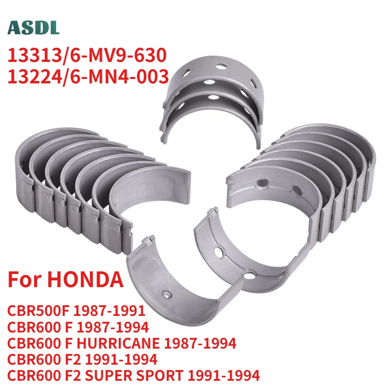 

For Honda CBR500F CBR600F CBR600 F2 CBR 600 STD ~ +100 33mm 32.75mm 32.5mm 32.25 32mm Connecting Rod Tile Crankshaft Bearing Rod