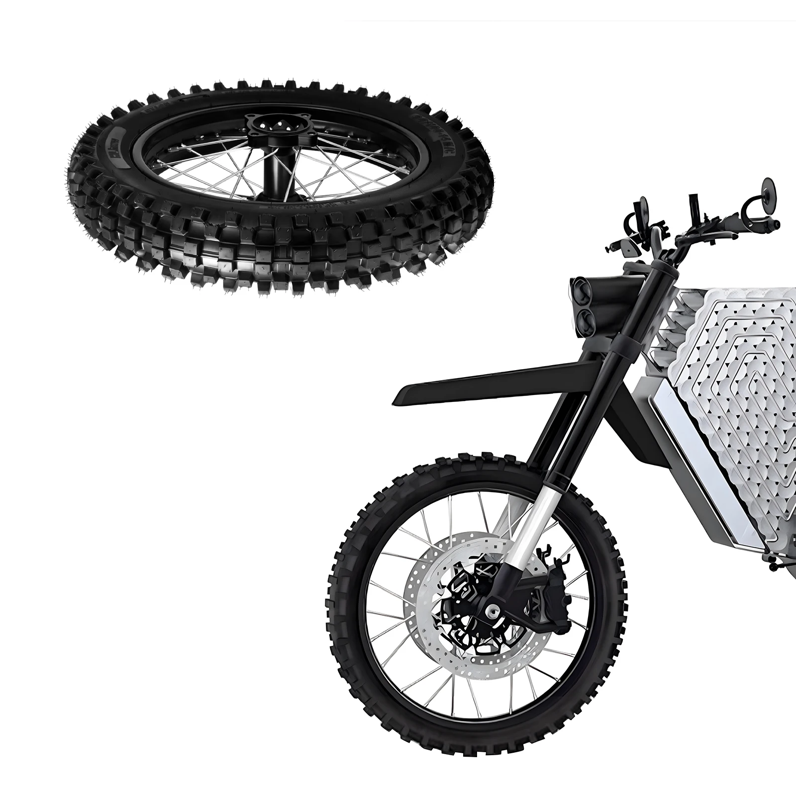 

Premium 14 Inch Rear Dirt Bike Tire 90/100-14 for 125cc 150cc Off-Road Motorcycle High Grip Heavy Duty