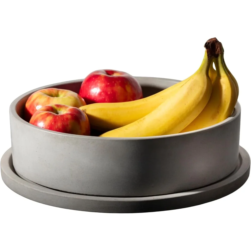 

Fruit Bowl with Tray for Kitchen Counter Minimalist Decor for Coffee Table