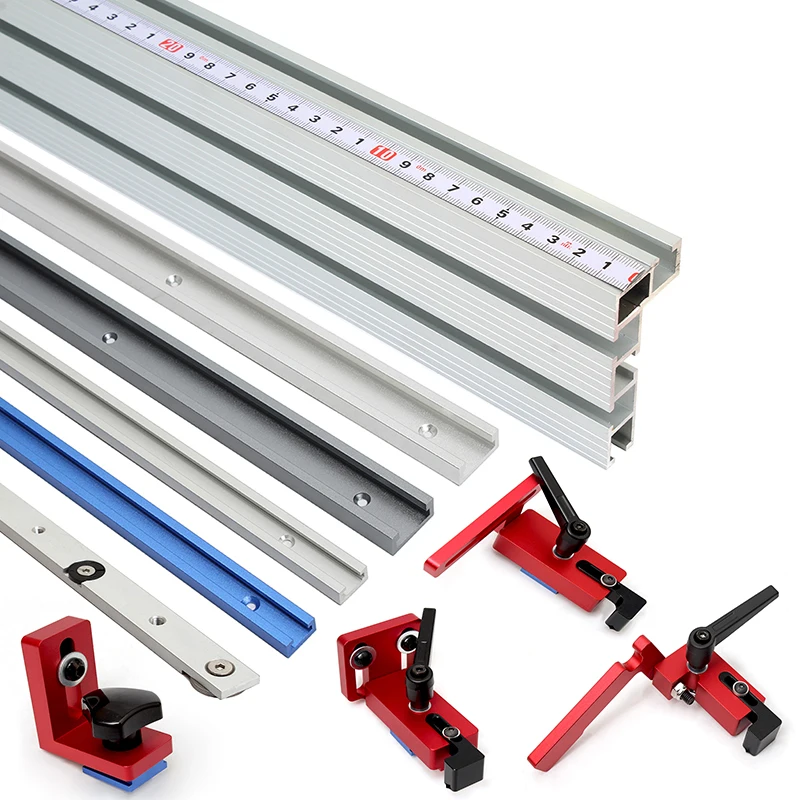1Pc 19/30/45/75Type T-tracks T-Slot Aluminium Alloy Miter Track Jig Miter Bar Slider Table Saw Router Table DIY Woodworking Tool