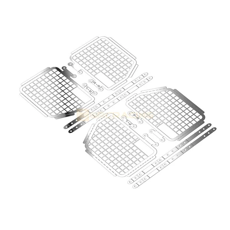 Metal Folding Side Window Net for 1/10 RC Crawler Car MJX FOR H8H DEFENDER Accessories