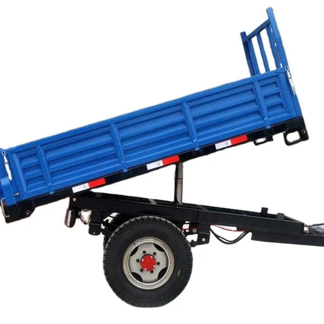 Farm Trailer Tipping Trailer 3 Ton Tractor Behind Trailer Fitted Power 25-30hp for Farms Retail