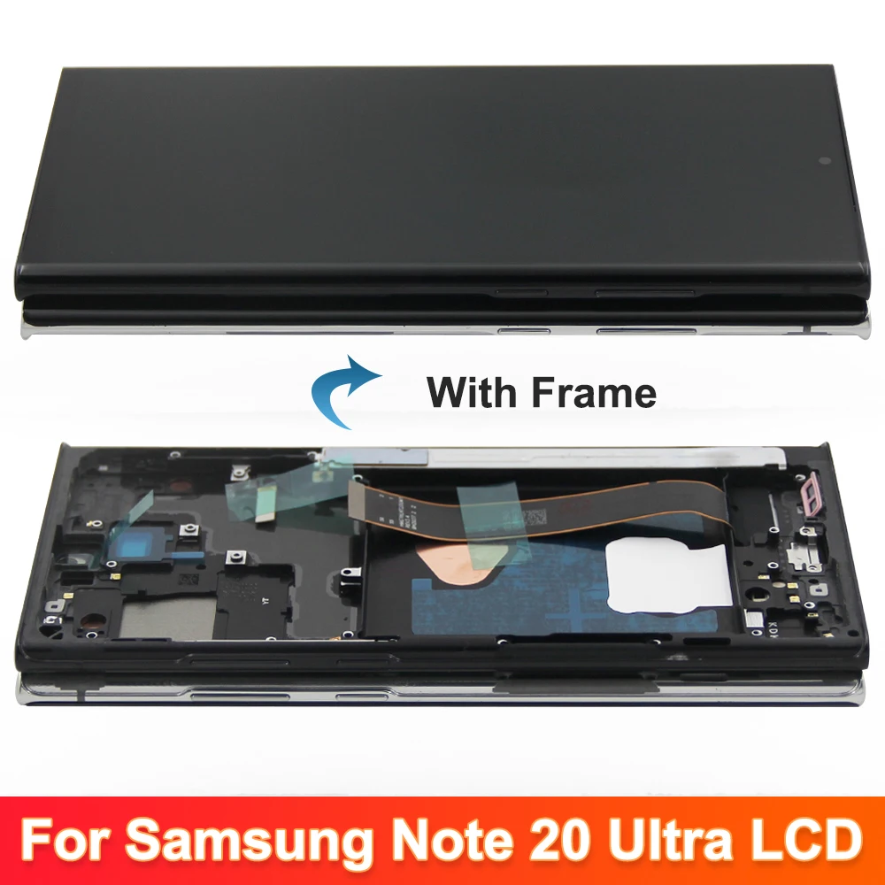 Super OLED For Samsung Note 20 Ultra N986B N985 N985F LCD Display Note20 Ultra 5G SM-N986F LCD Touch Screen Support Fingerprint